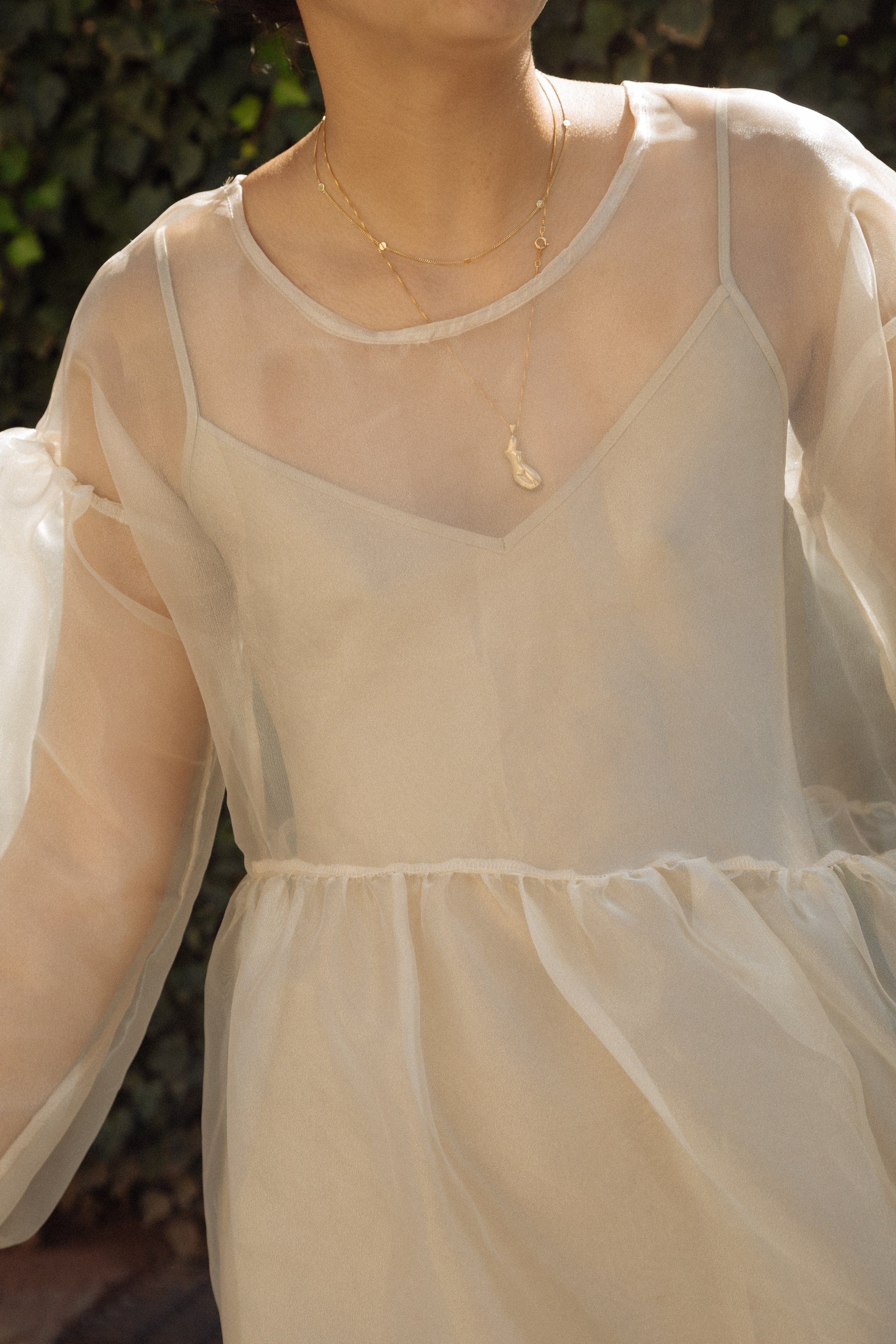 Jayme Dress - Oat Organza