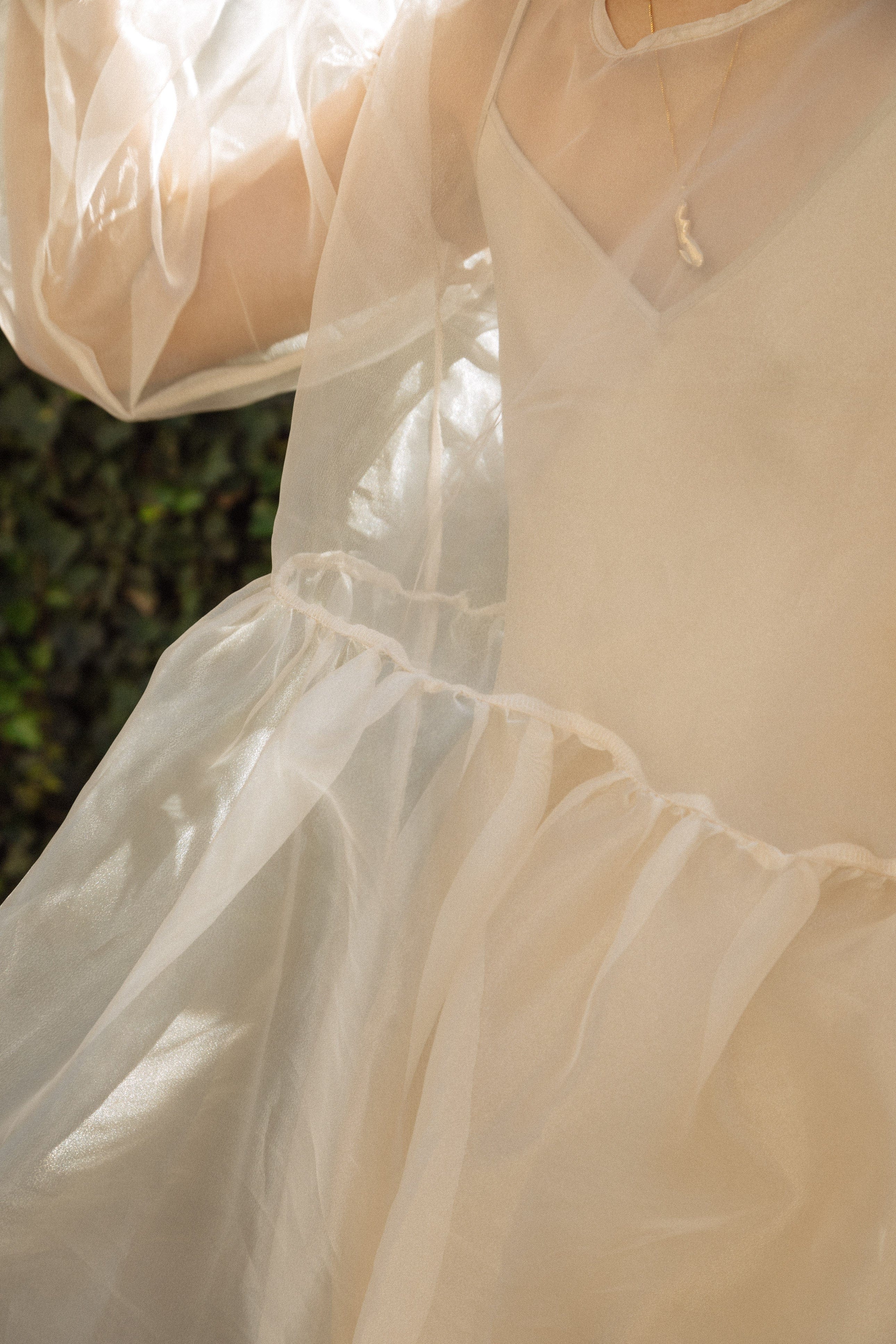 Jayme Dress - Oat Organza