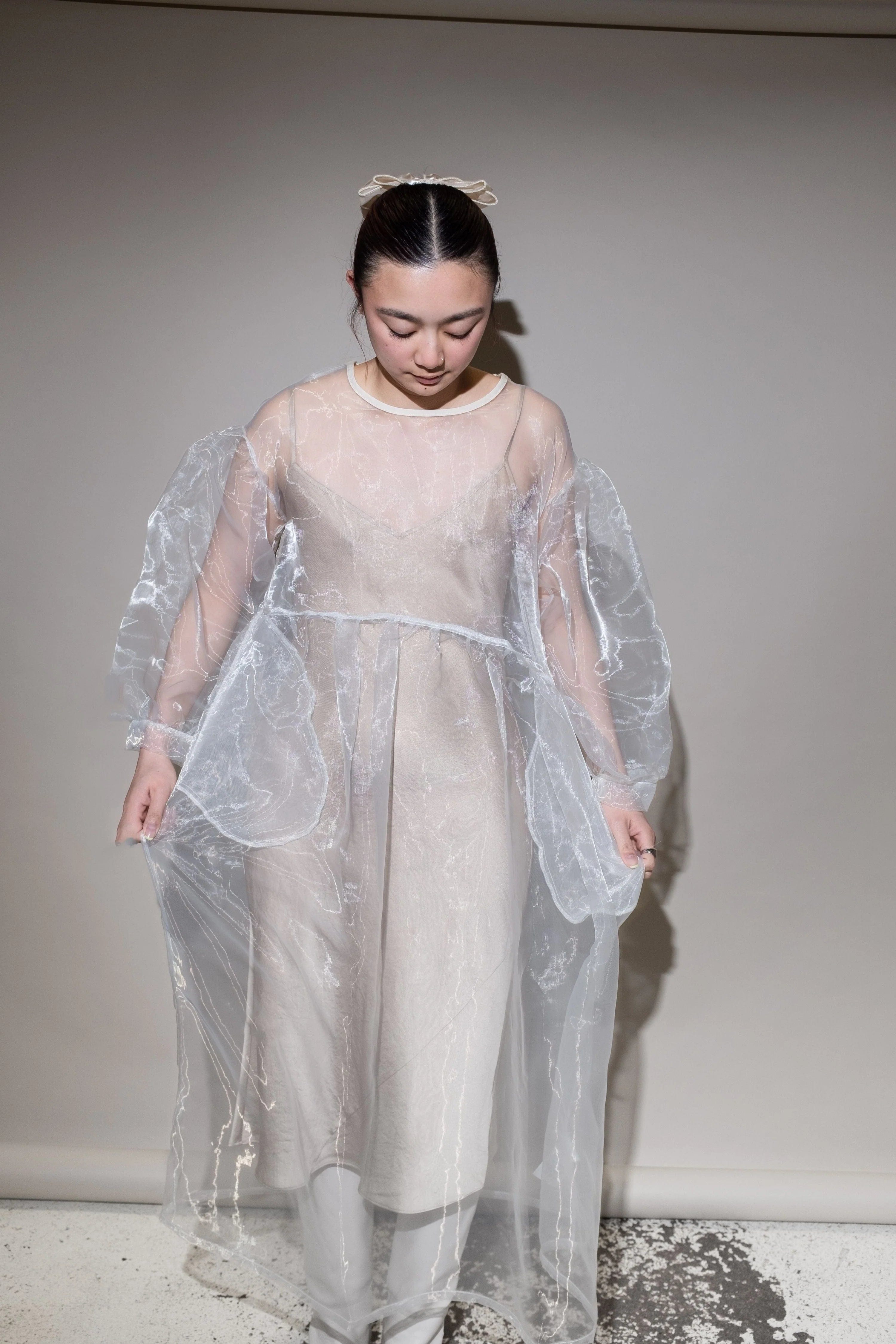 Jayme Dress - Oat Organza