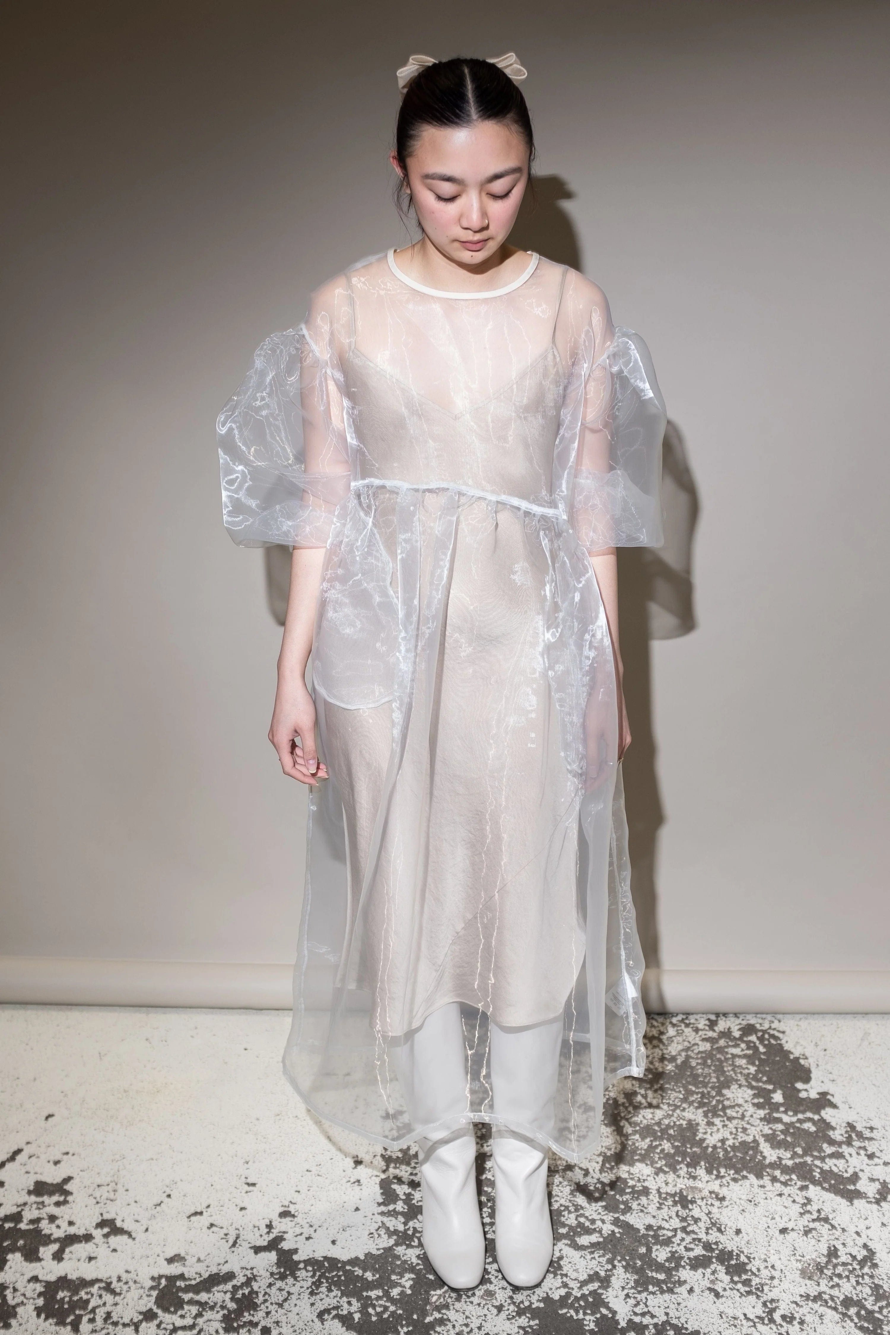 Jayme Dress - Oat Organza