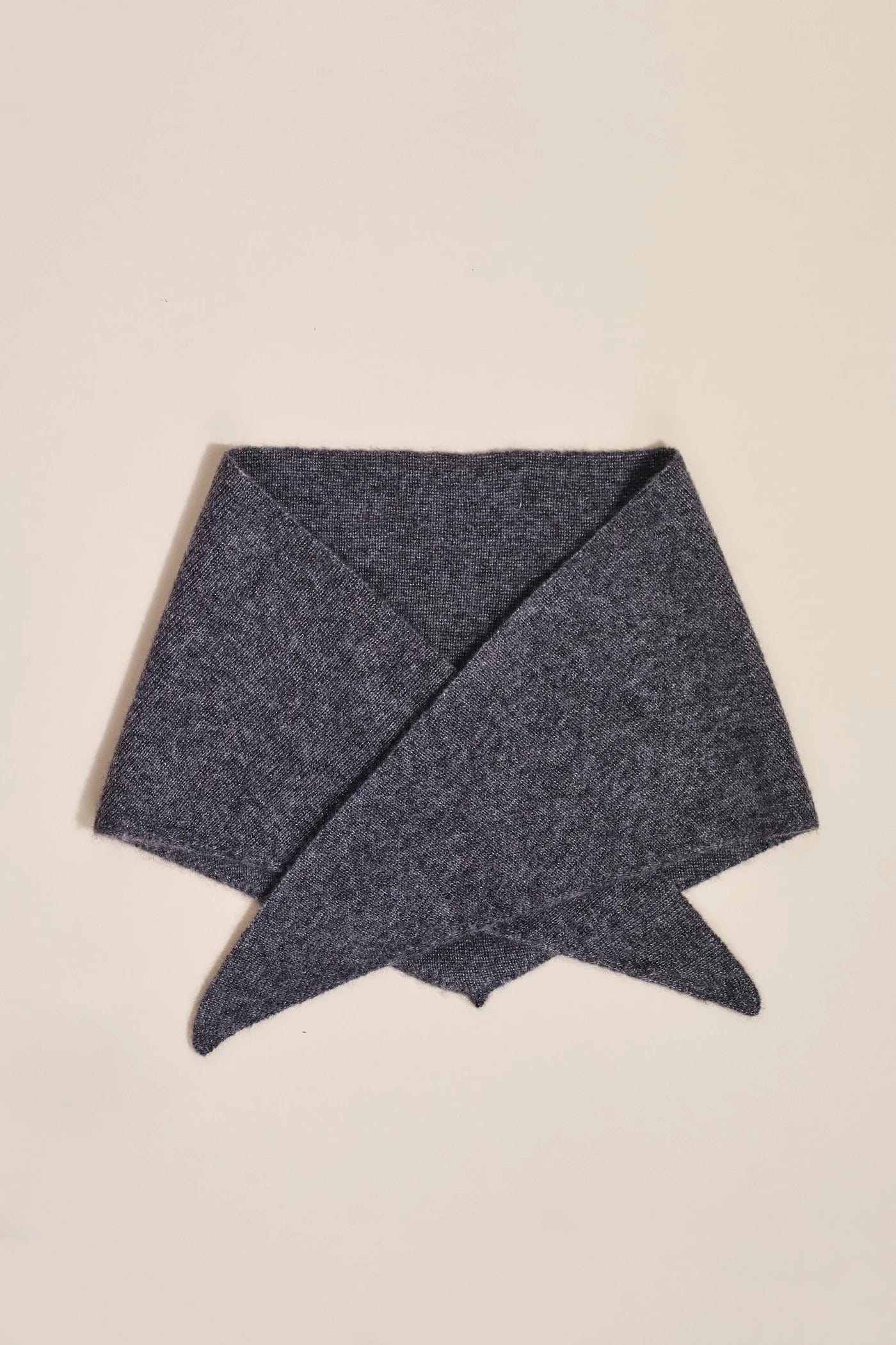 Cashmere Triangle Scarf - Heather Grey