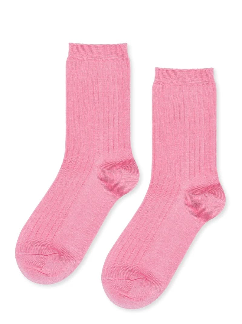 Essential Rib Trouser Crew - Pink