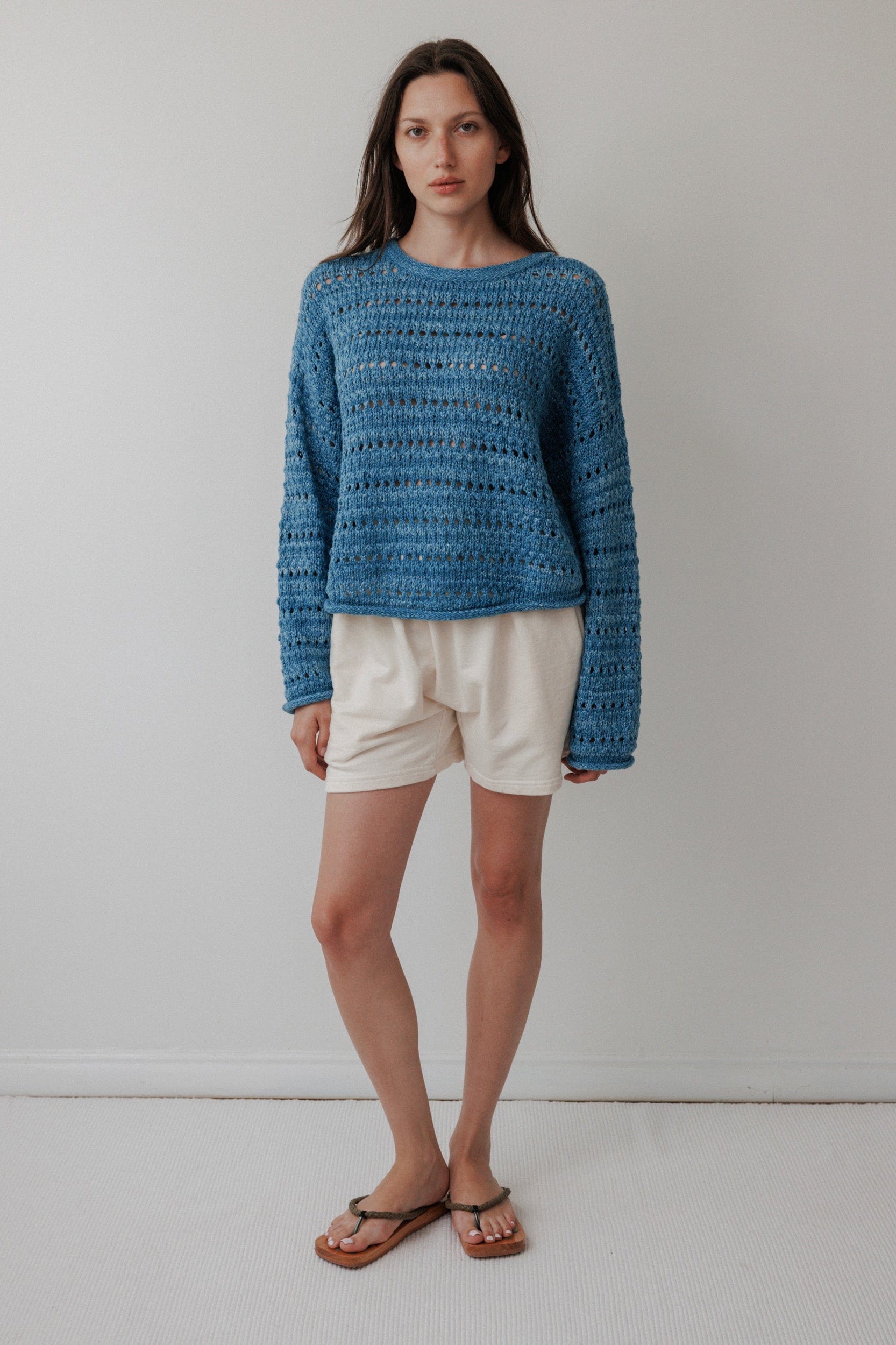 Open Pullover - Indigo