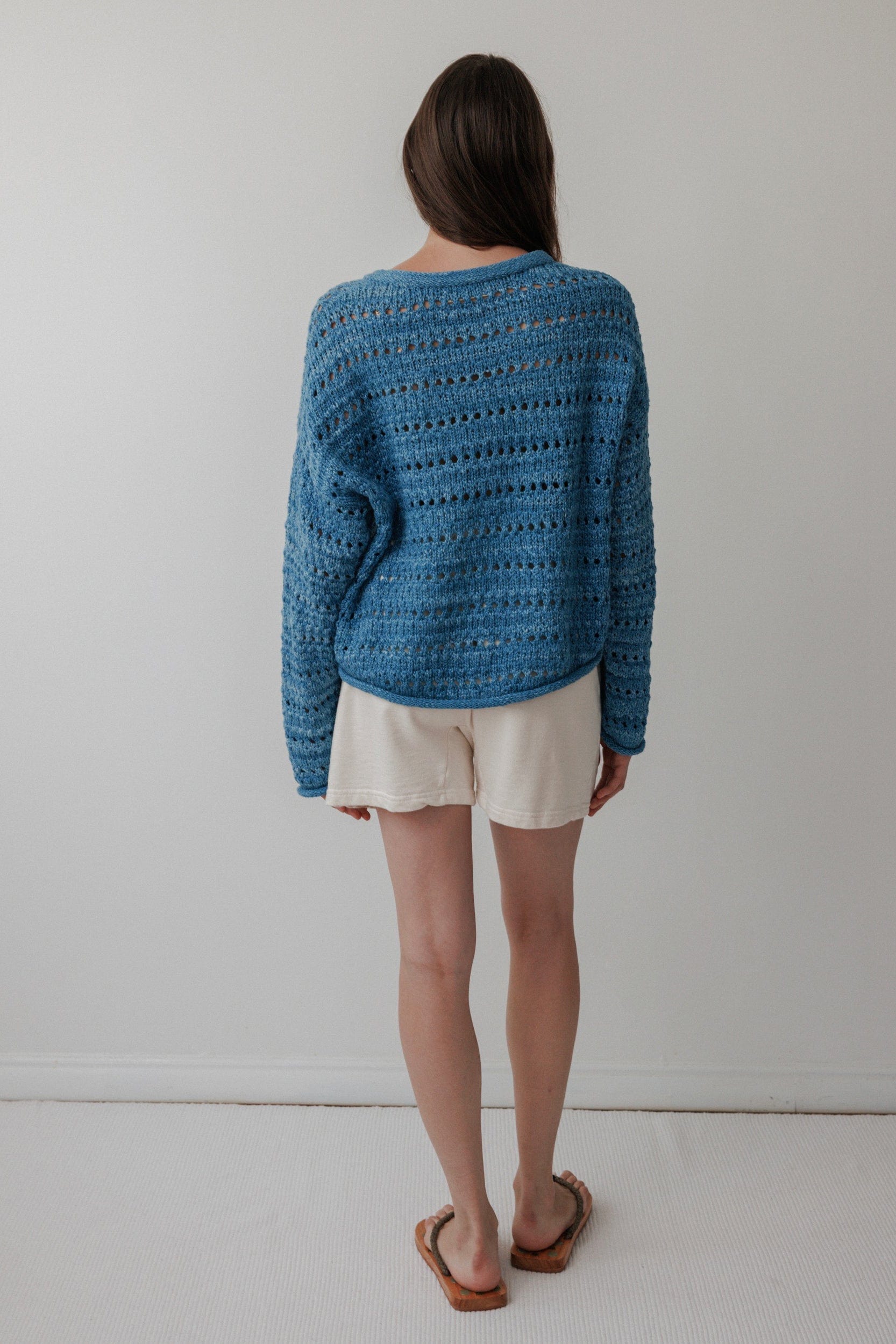 Open Pullover - Indigo