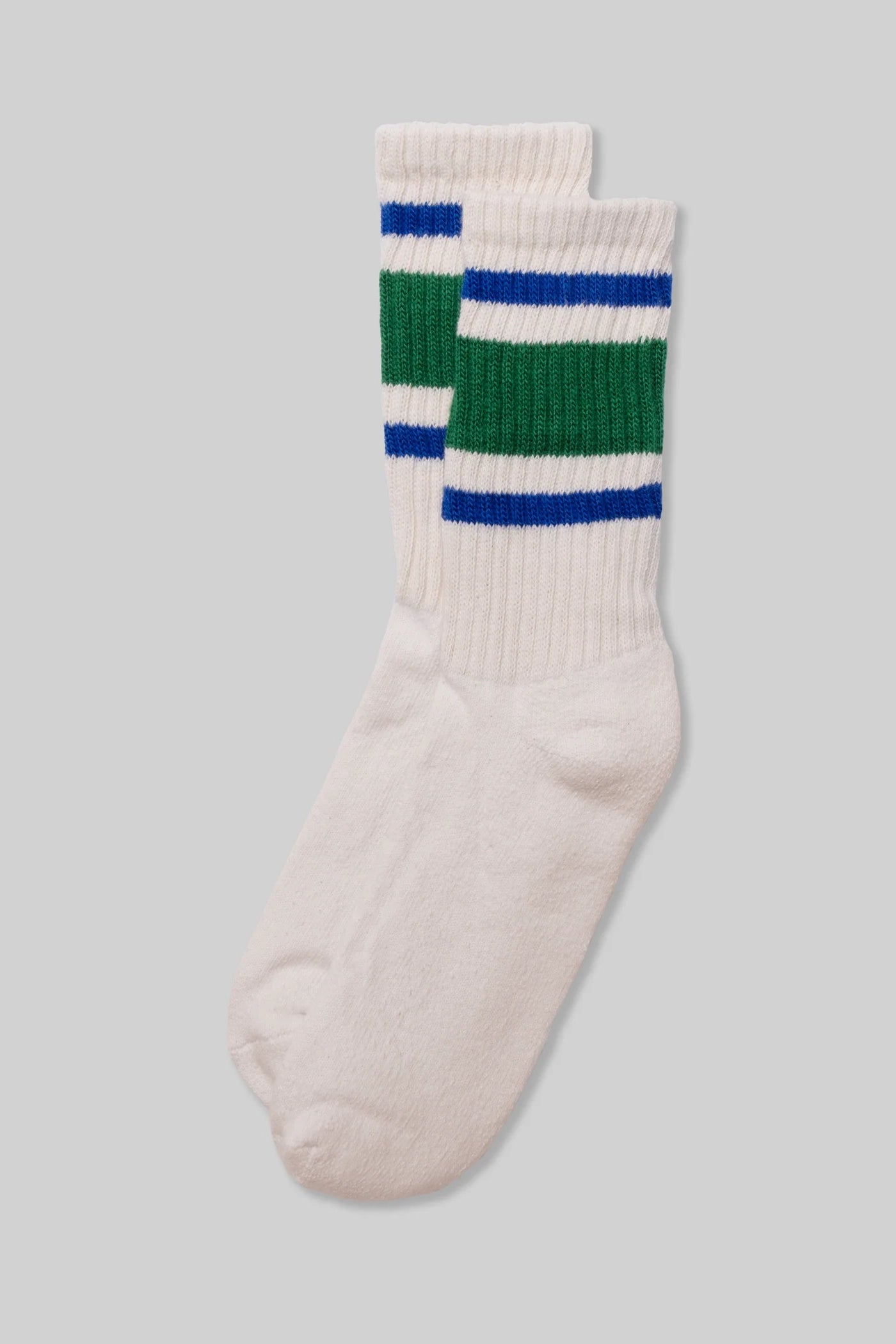 Retro Stripe Crew - Kelly Green / Royal