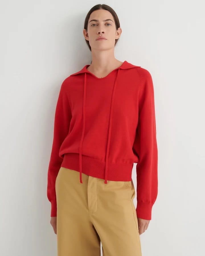 Keyhole Jumper - Poppy Red