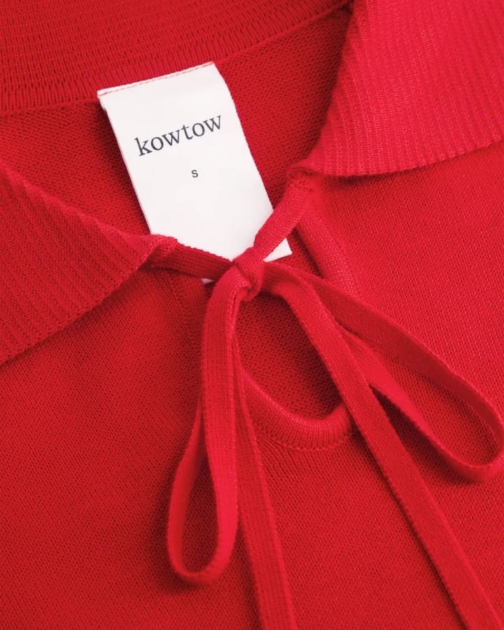 Keyhole Jumper - Poppy Red