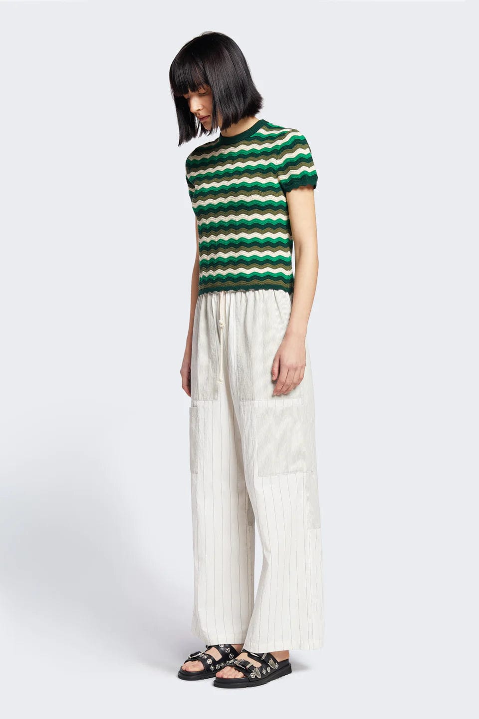 Helius Beach Pants - Spliced Stripe