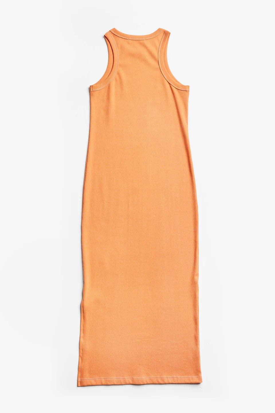 Spire Rib Dress - Orange