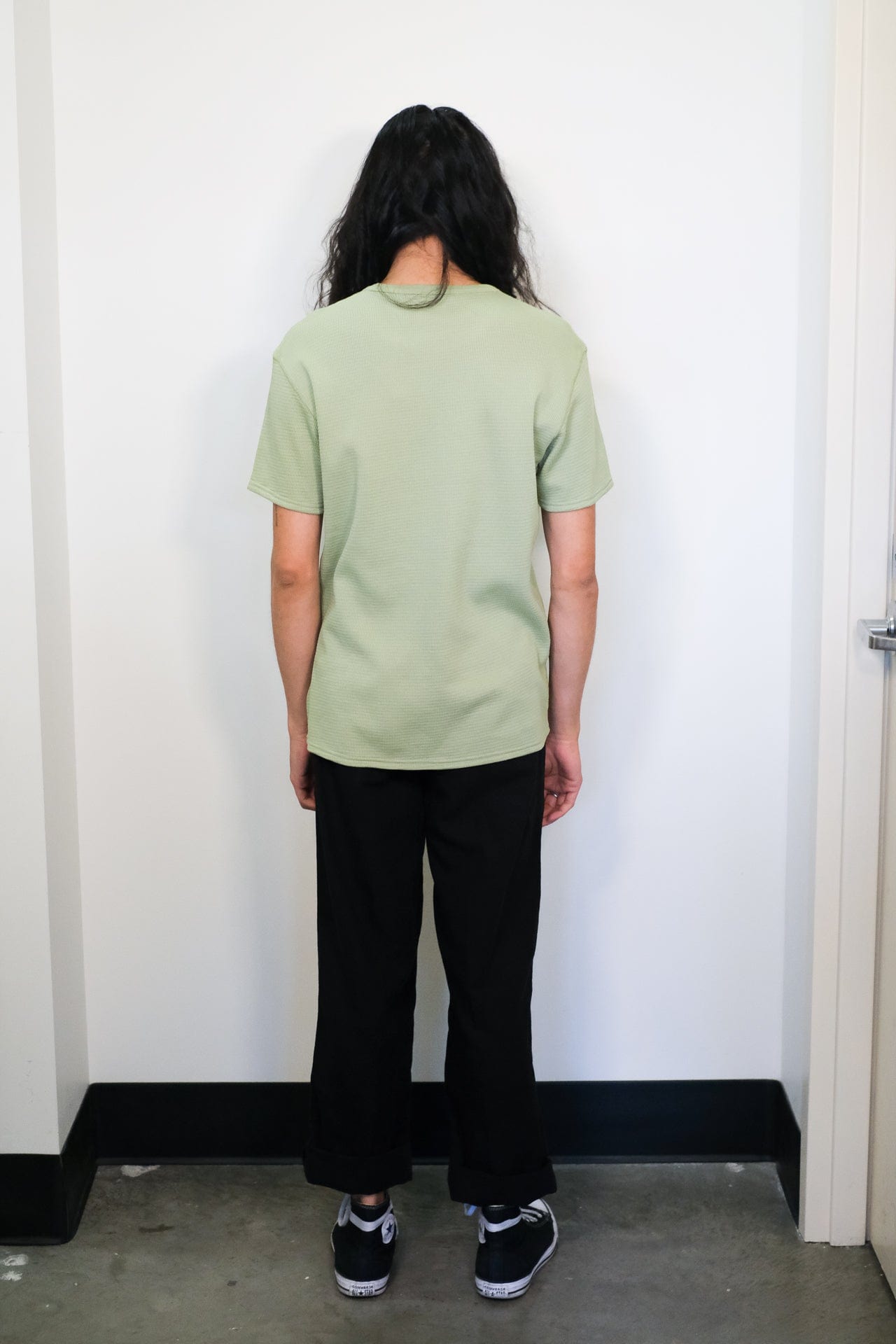 Box Knit T-Shirt - Green