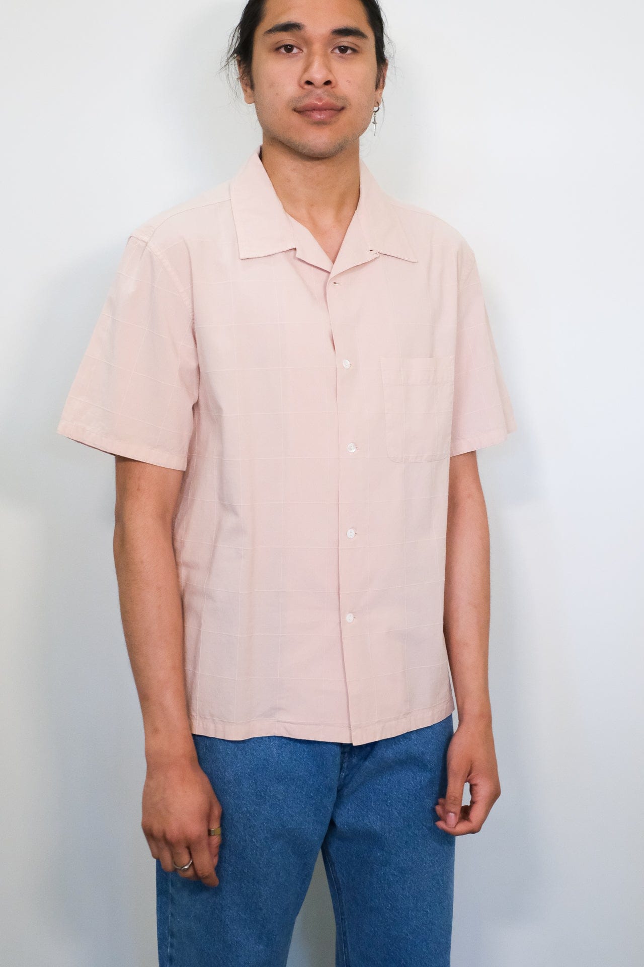 Director Cotton Shirt - Peach