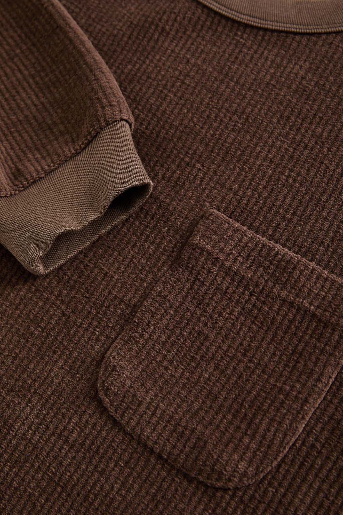 Duarte Ribbed Shirt - Brown