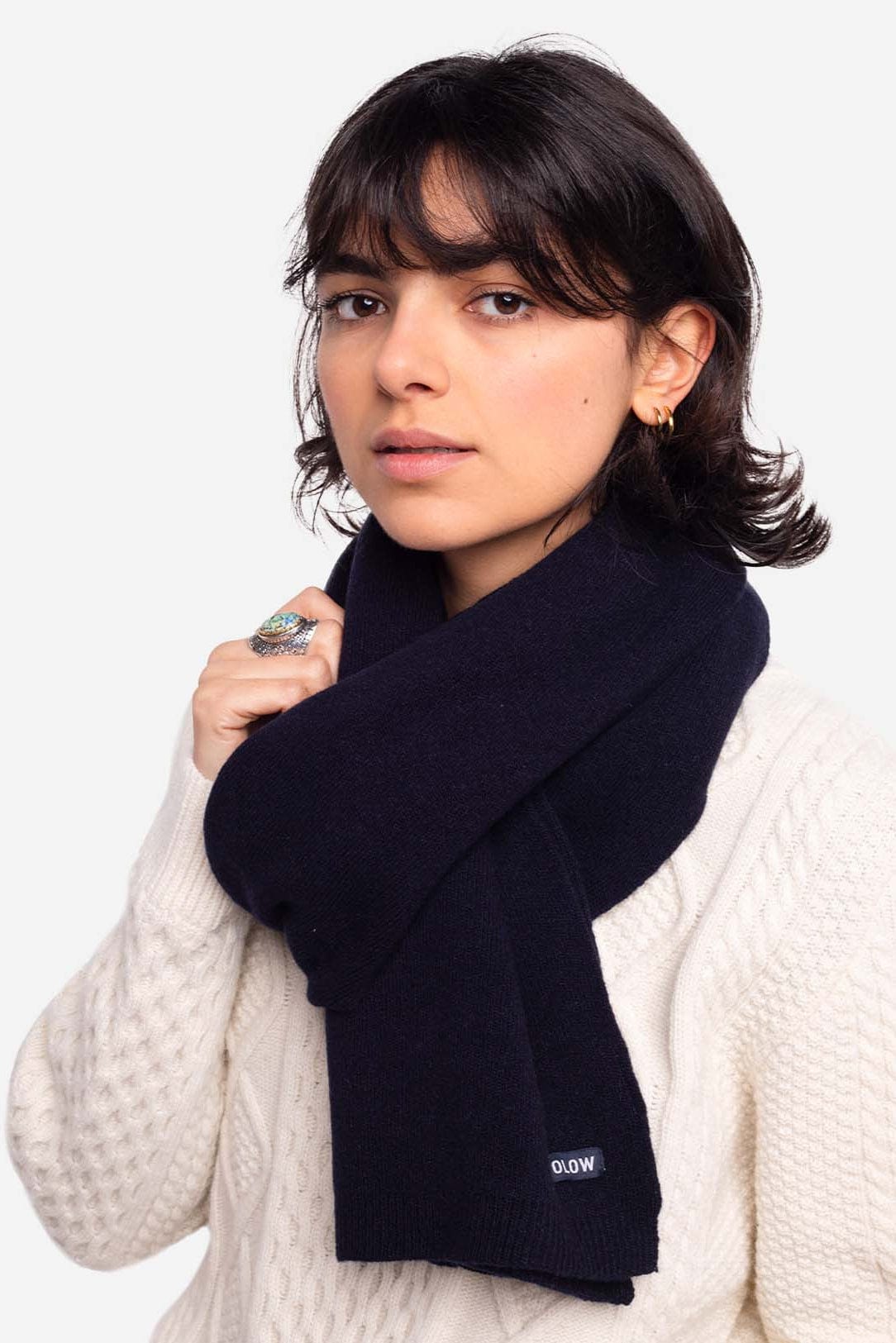 Horn Scarf - Navy