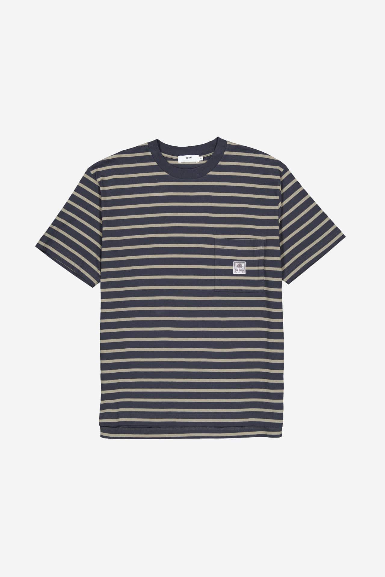 Trega Tee - Carbon Black Stripe