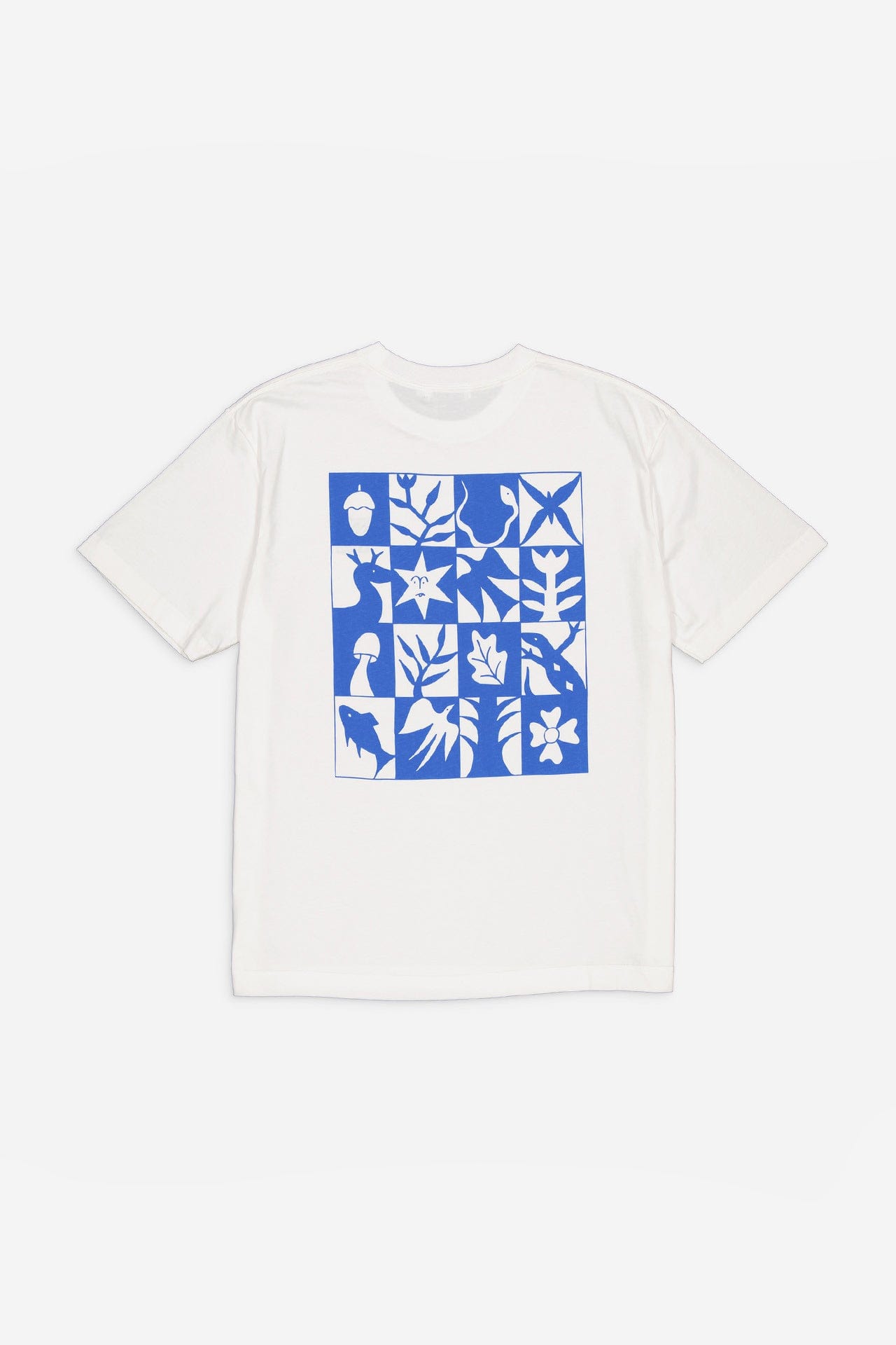 Damier Tee - Ivory Blue