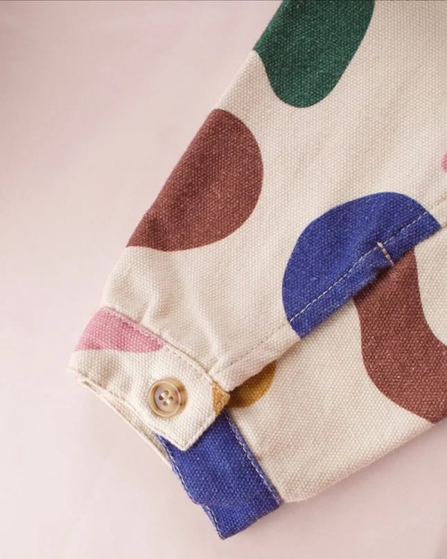Oversized Chore Coat - Palette Print