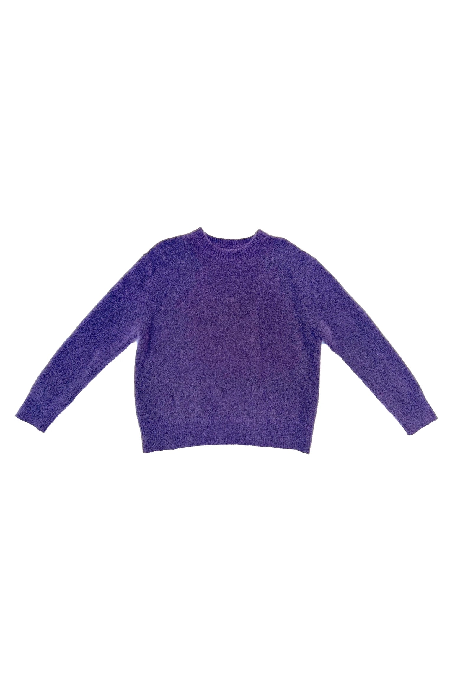 Oversized Mohair Pullover - Purple