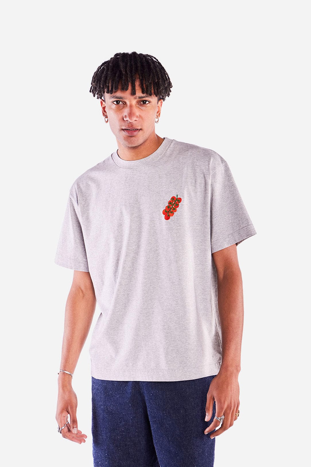 Tasty Tomatoes T-Shirt - Heather Grey