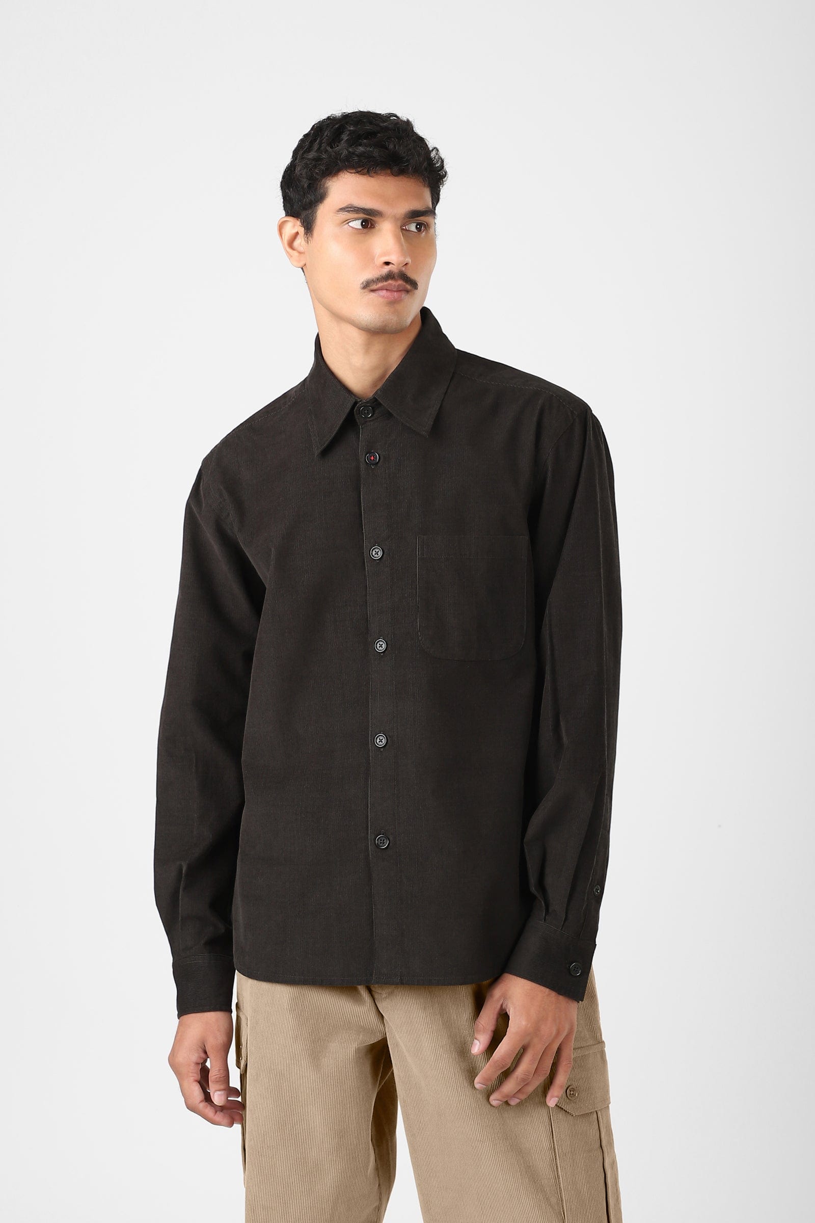 Luis Shirt - Dark Green Cord