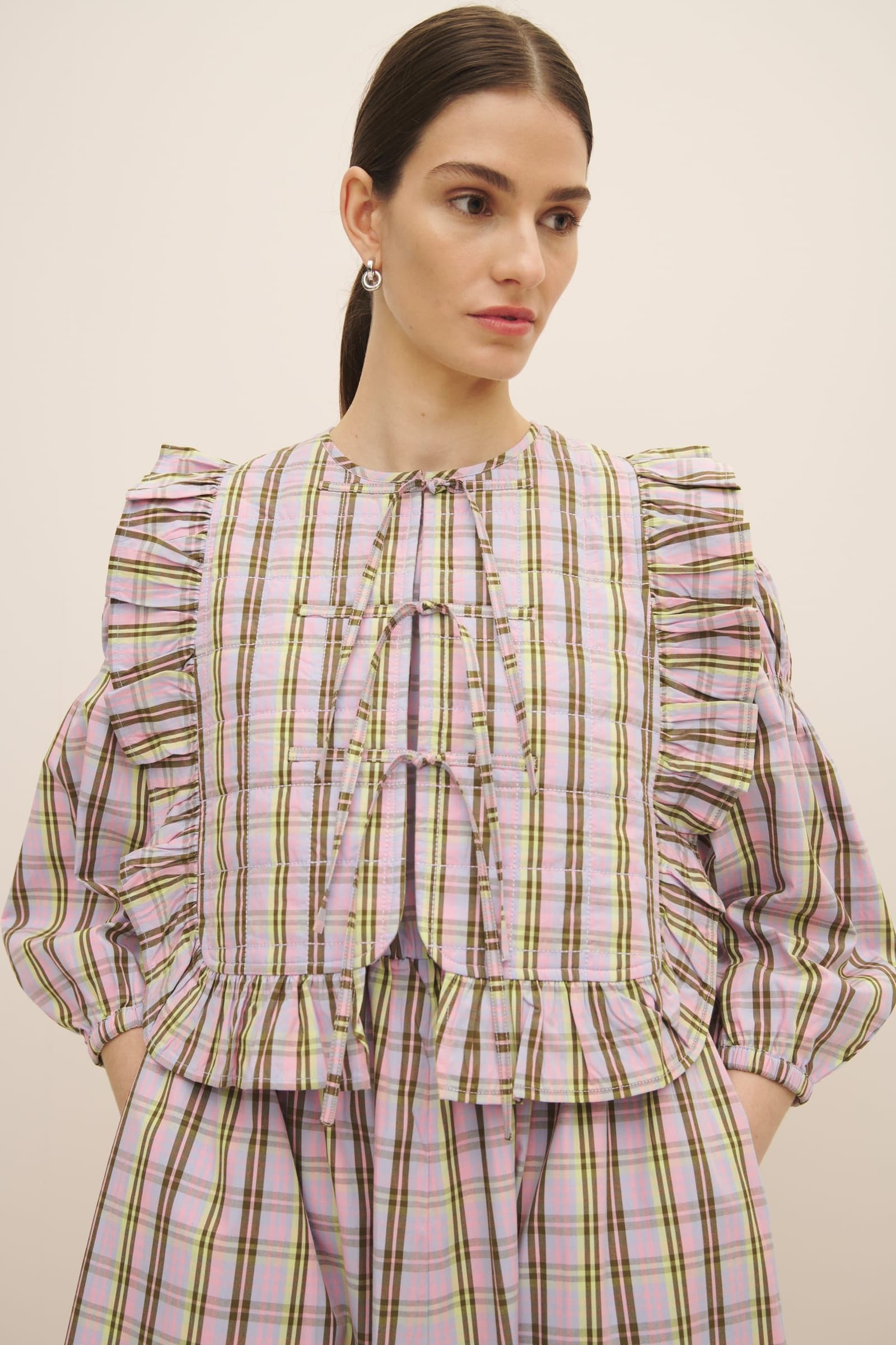 Piccolo Top - Pink Tartan