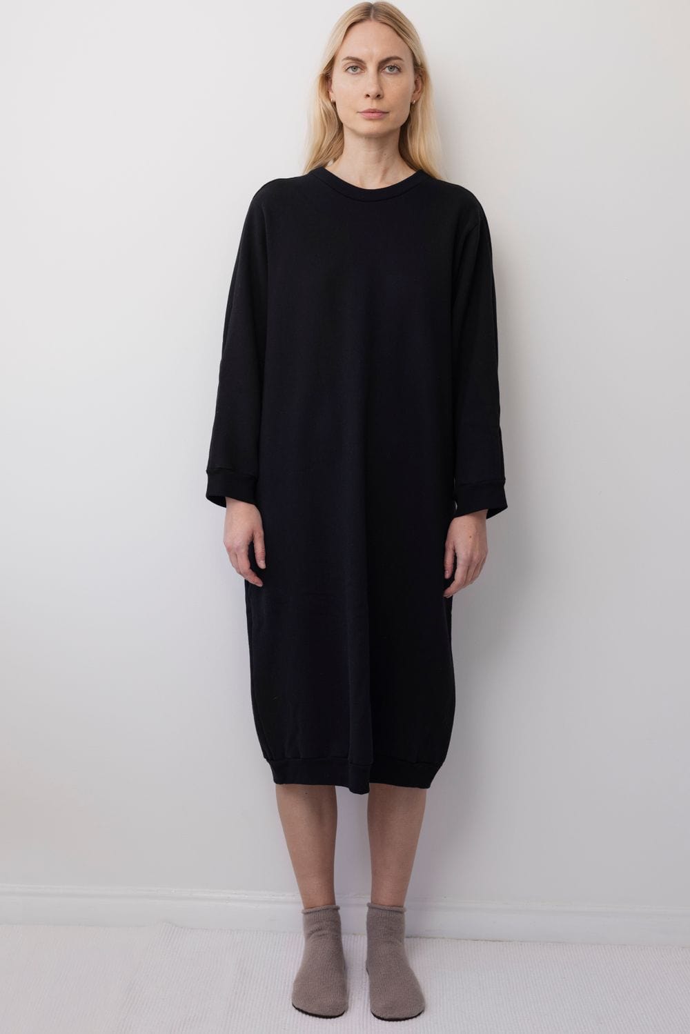Sweatshirt Dress - Black