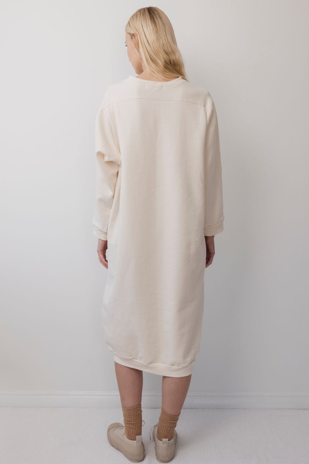 Sweatshirt Dress - Natural