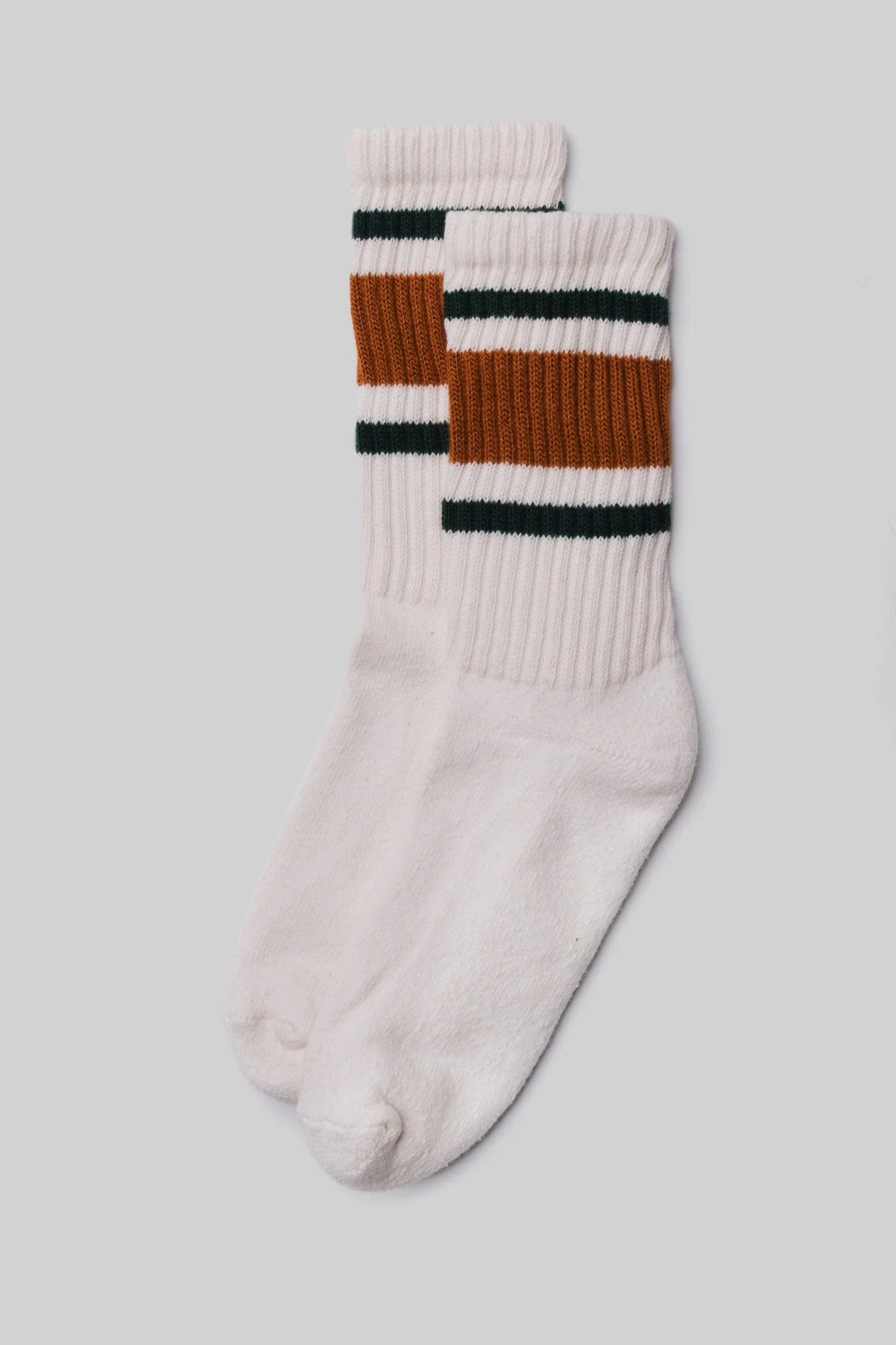 Retro Stripe Crew - Texas Orange / Hunter