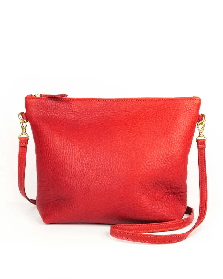 Mini Hobo Bag - Tomato Leather