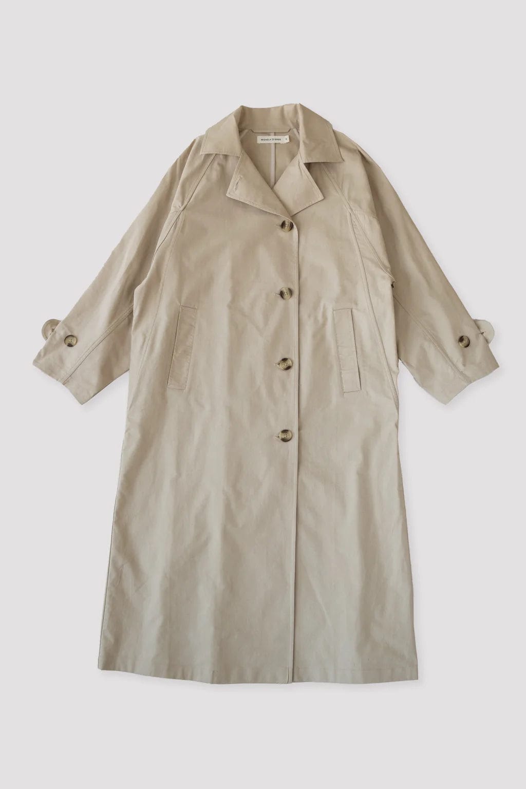 Seamed Trench - Taupe
