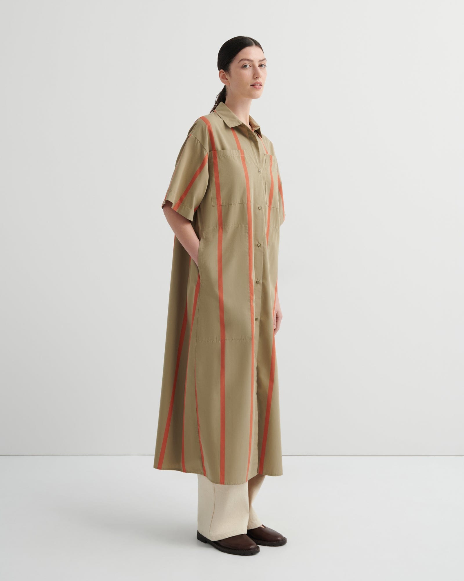 Balance Dress - Nasturtium Stripe