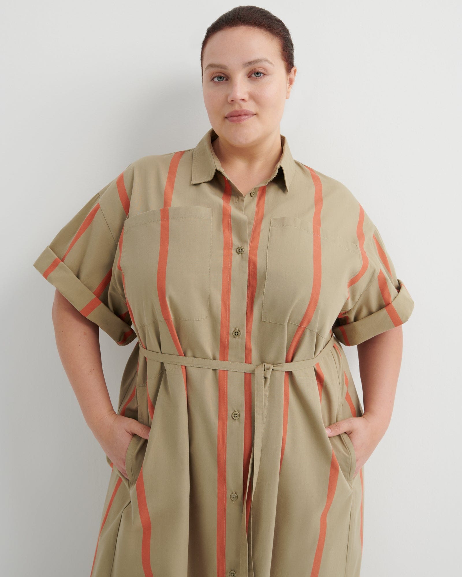 Balance Dress - Nasturtium Stripe