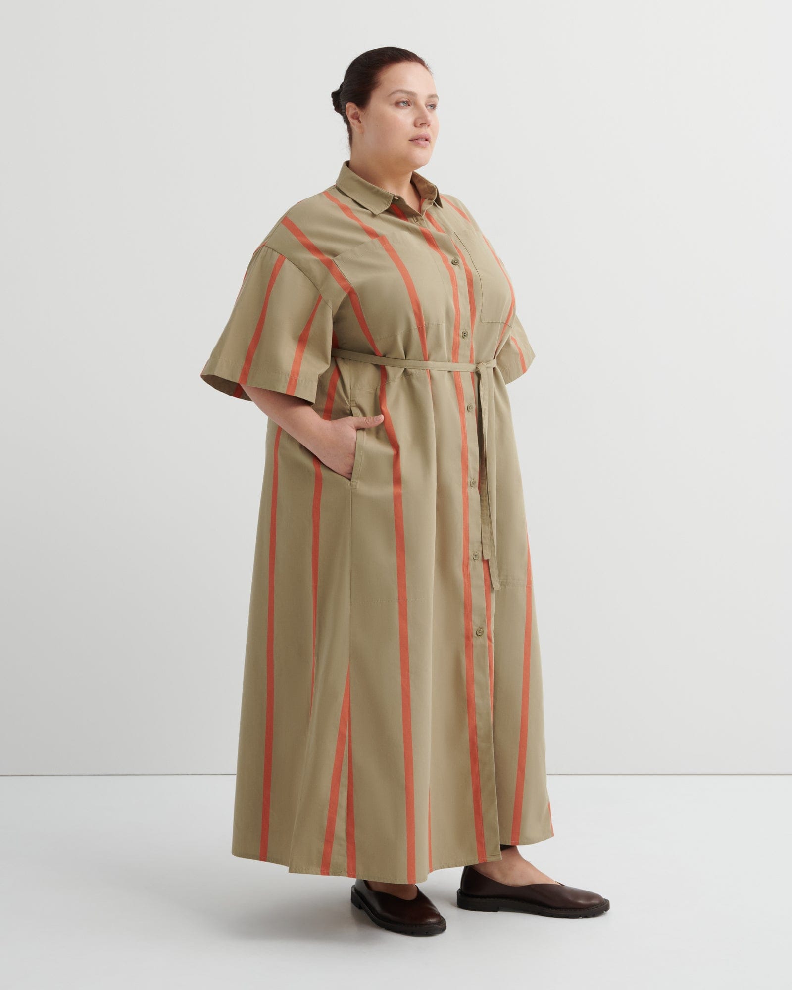 Balance Dress - Nasturtium Stripe
