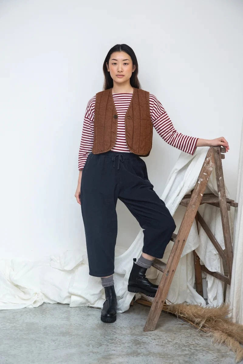 Lark Leigh Vest - Bark Brown