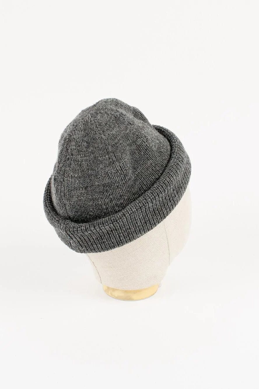 Wool Knit Watch Cap - Charcoal