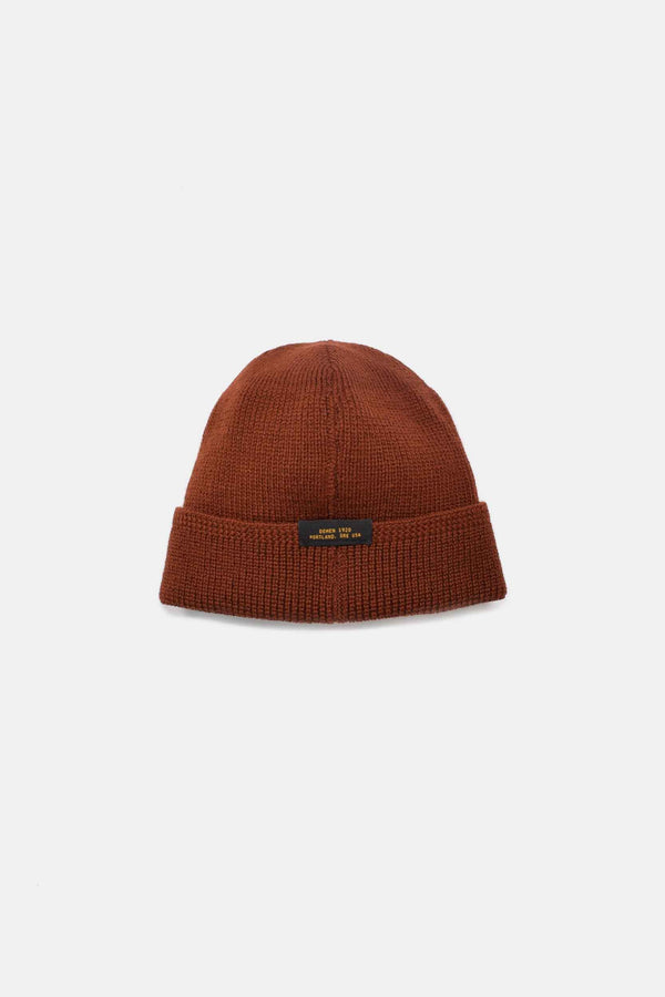 Wool Knit Watch Cap - Tobacco