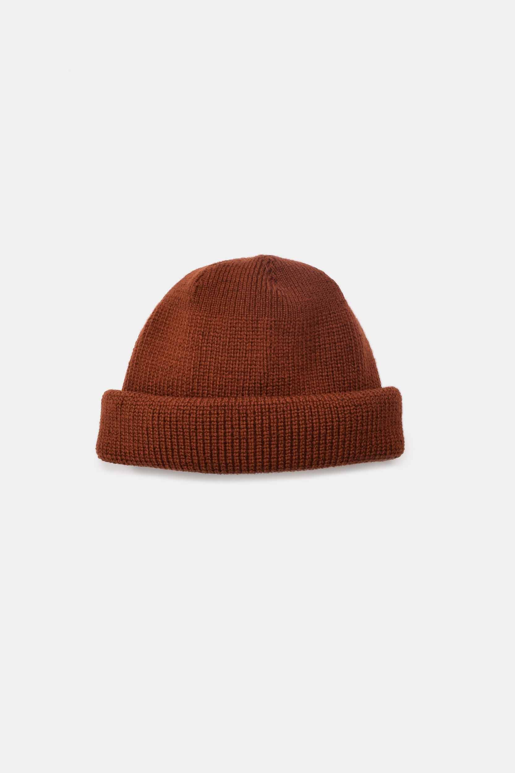 Wool Knit Watch Cap - Tobacco