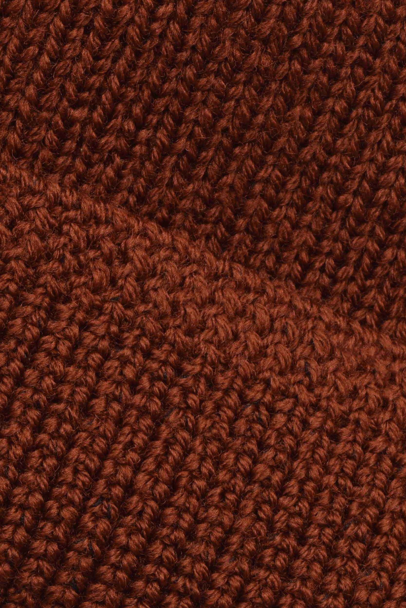 Wool Knit Watch Cap - Tobacco