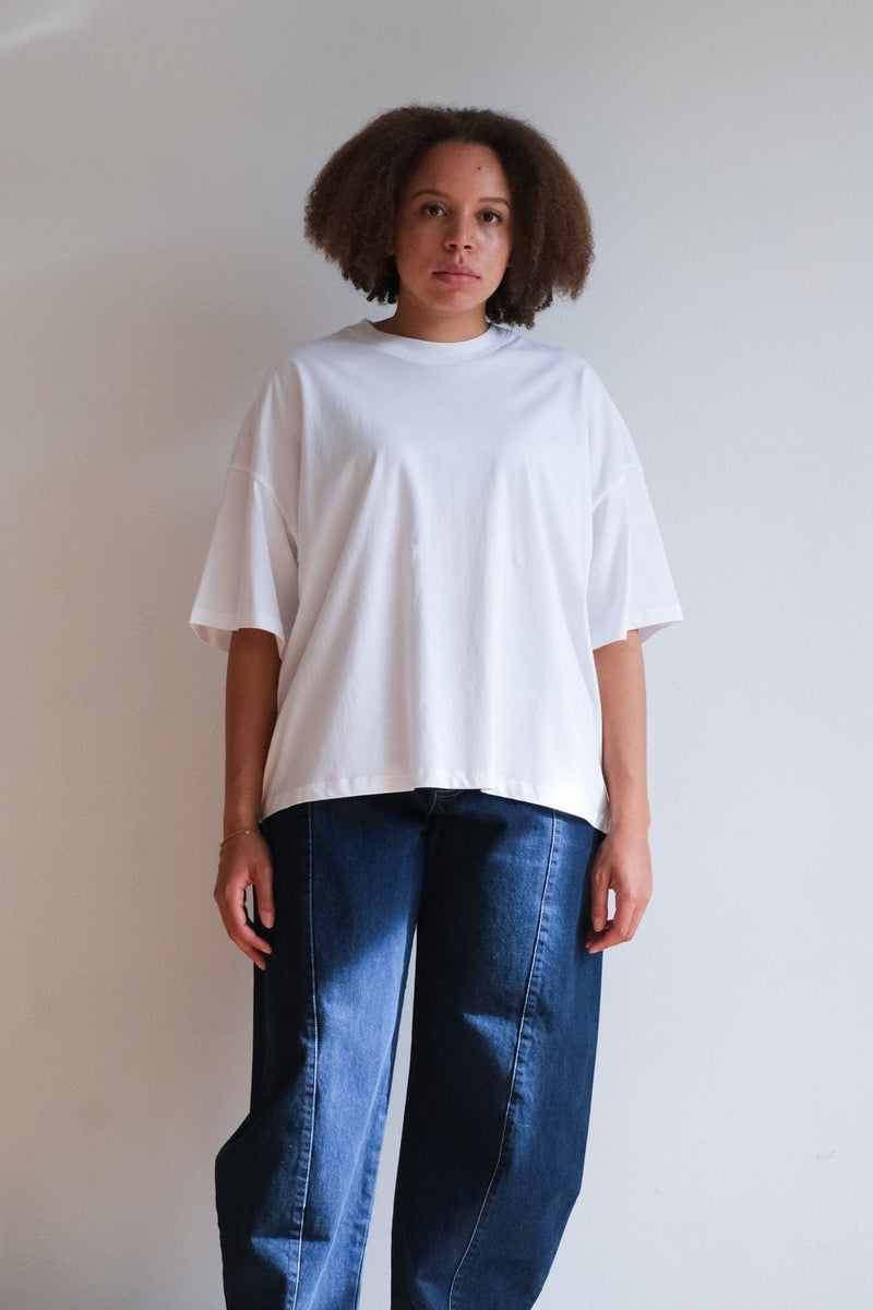 Oversized Boxy Tee - White