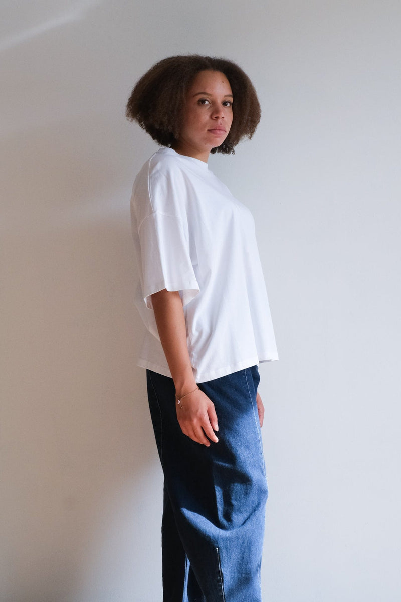 Oversized Boxy Tee - White