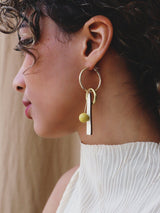 Abstract Charm Hoops - Green