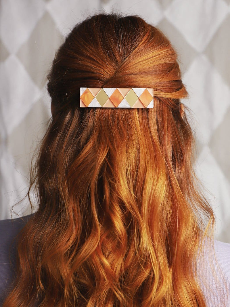 Carlotta Hair Clip in Orange