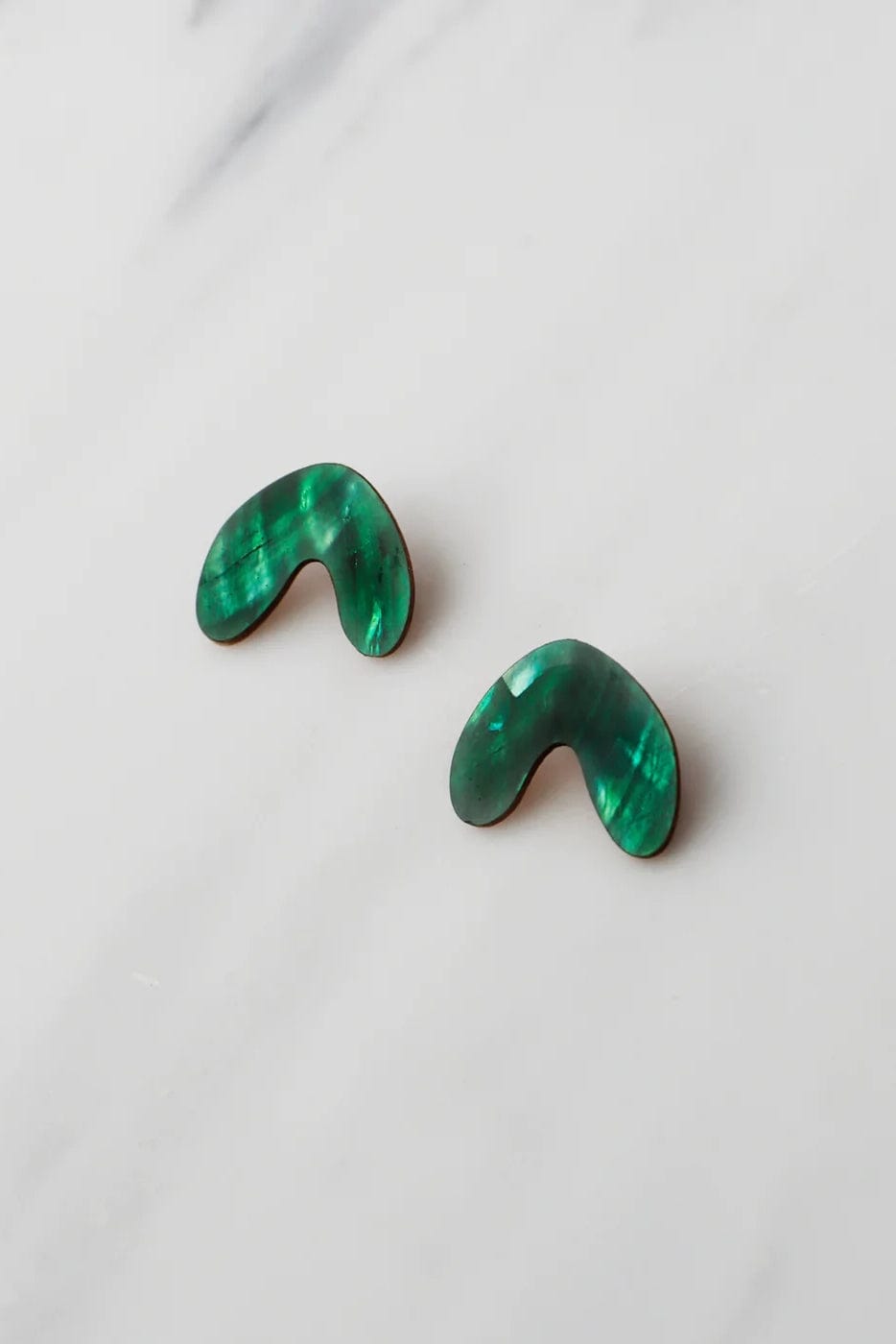 Cassia Studs - Emerald