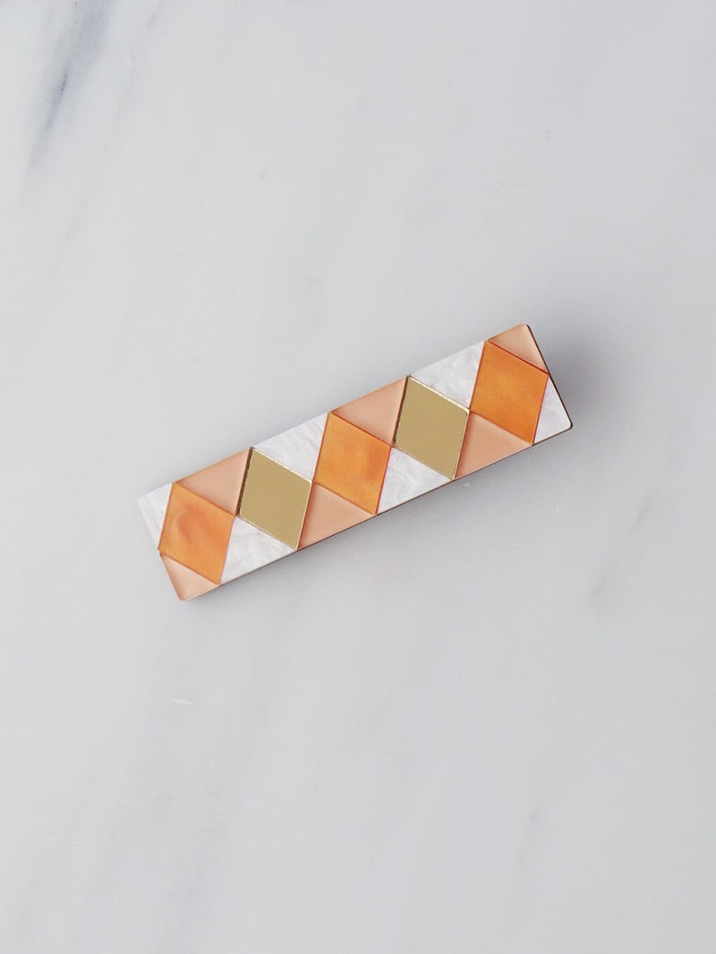 Carlotta Hair Clip in Orange