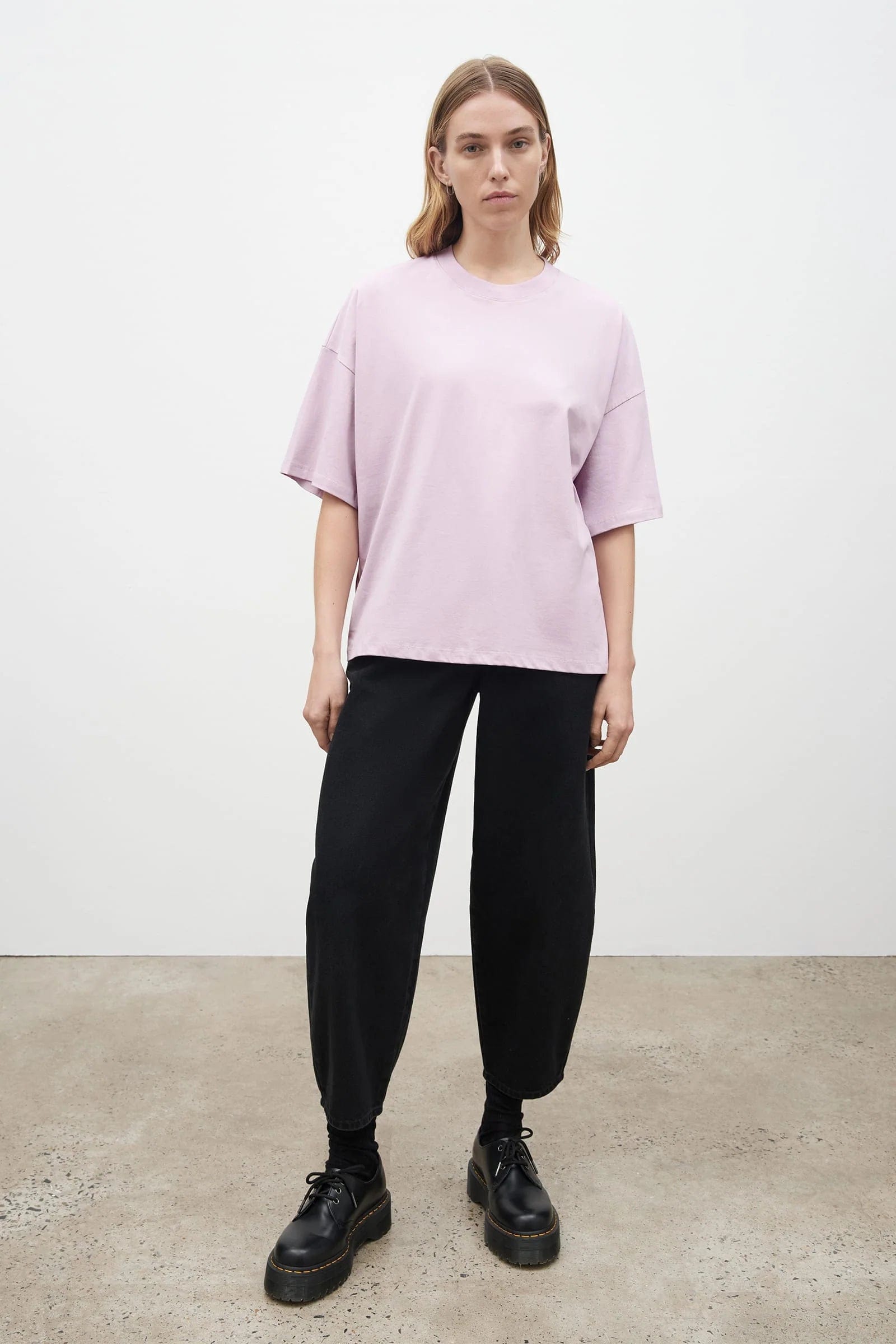 Oversized Boxy Tee - Lilac