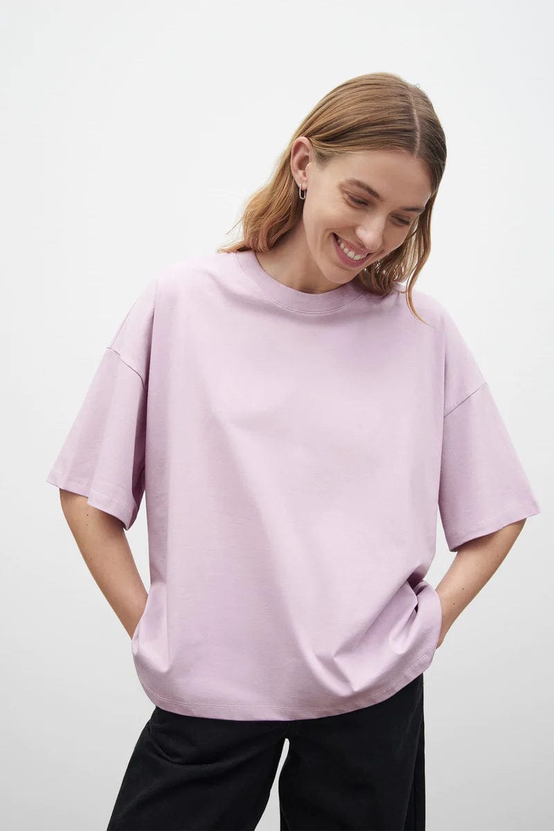 Oversized Boxy Tee - Lilac